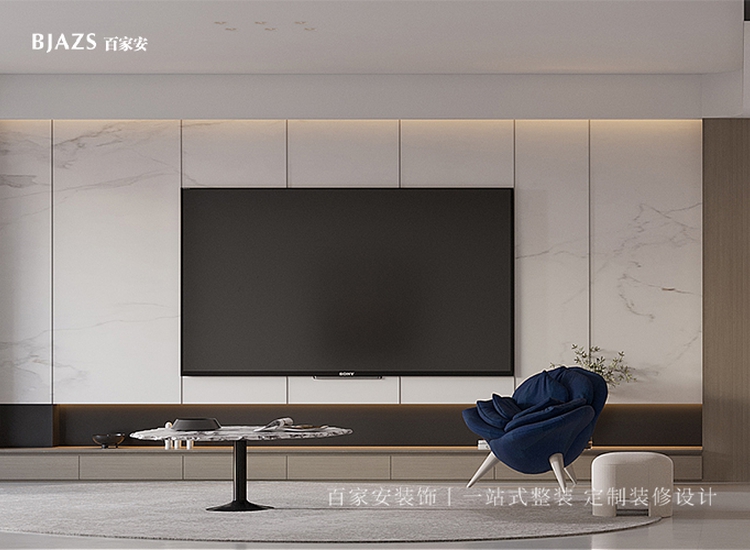 廈門(mén)中駿藍(lán)灣半島小區(qū)140平整裝裝修設(shè)計(jì)